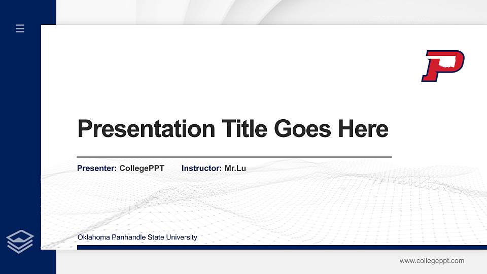 Oklahoma Panhandle State University Thesis Proposal/Graduation Defense PPT Template16:9 ratio PPT effect preview image