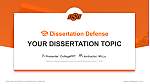 Oklahoma State University Center for Health Sciences Scriptieverdediging PPT-sjabloon