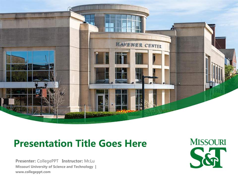 Missouri University of Science and Technology Course/Courseware Creation PPT Template4:3 ratio PPT effect preview image5