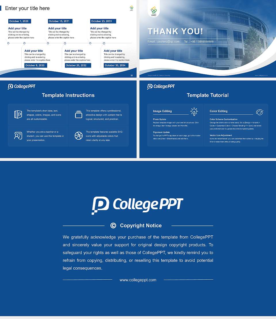 Oregon Health & Science University Lecture Sharing and Networking Event PPT Template16:9 ratio PPT effect preview image4