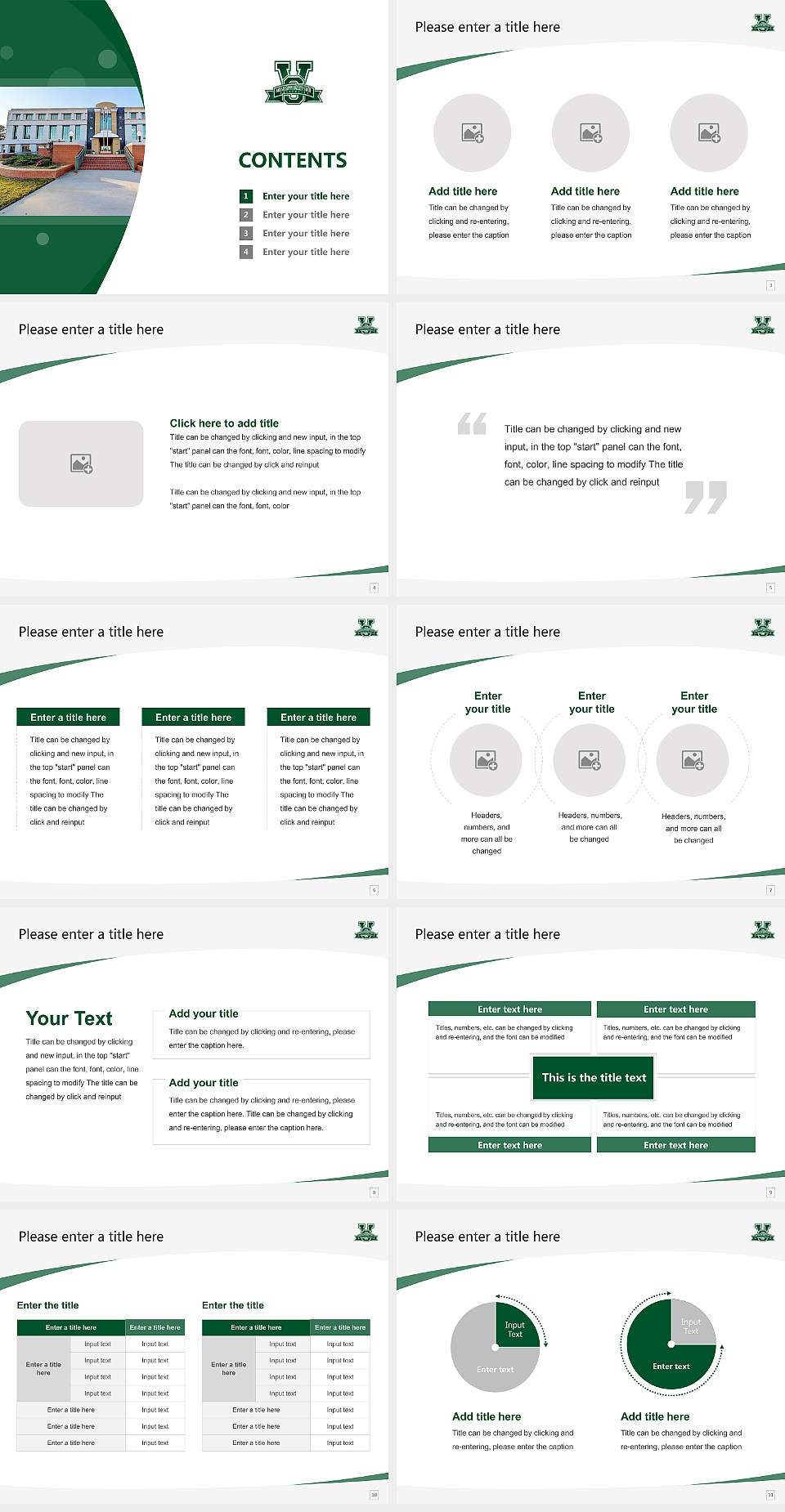 Mississippi Valley State University Course/Courseware Creation PPT Template4:3 ratio PPT effect preview image2