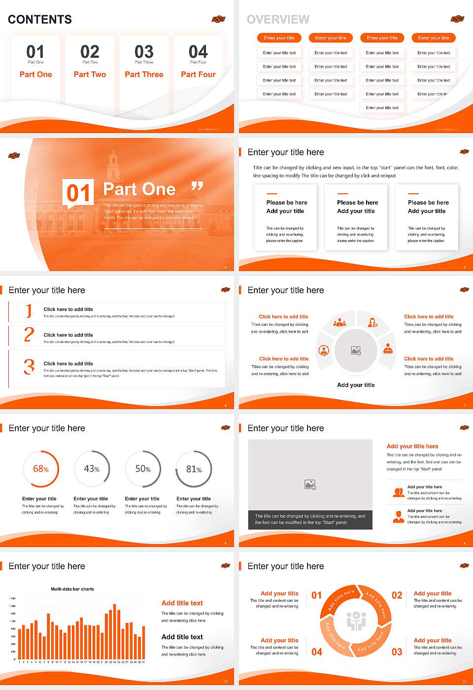Oklahoma State University-Main Campus Lecture Sharing and Networking Event PPT Template16:9 ratio PPT effect preview image2