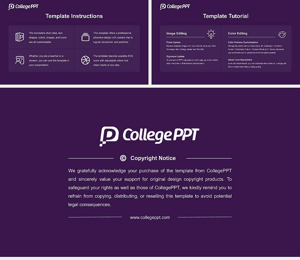 Mitchell College Academic Presentation/Research Findings Report PPT Template16:9 ratio PPT effect preview image5