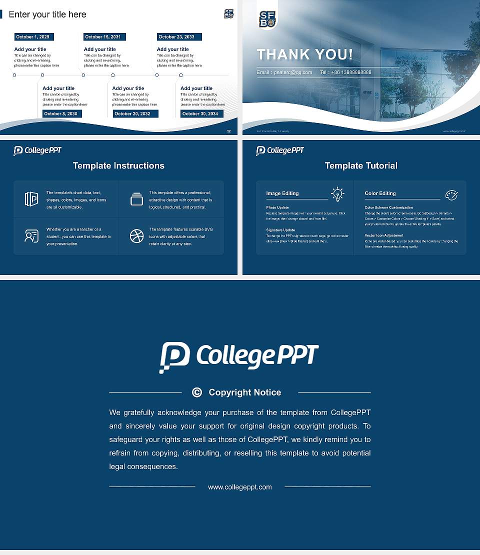 San Francisco Bay University Lecture Sharing and Networking Event PPT Template16:9 ratio PPT effect preview image4