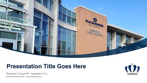 Old Dominion University Course/Courseware Creation PPT Template