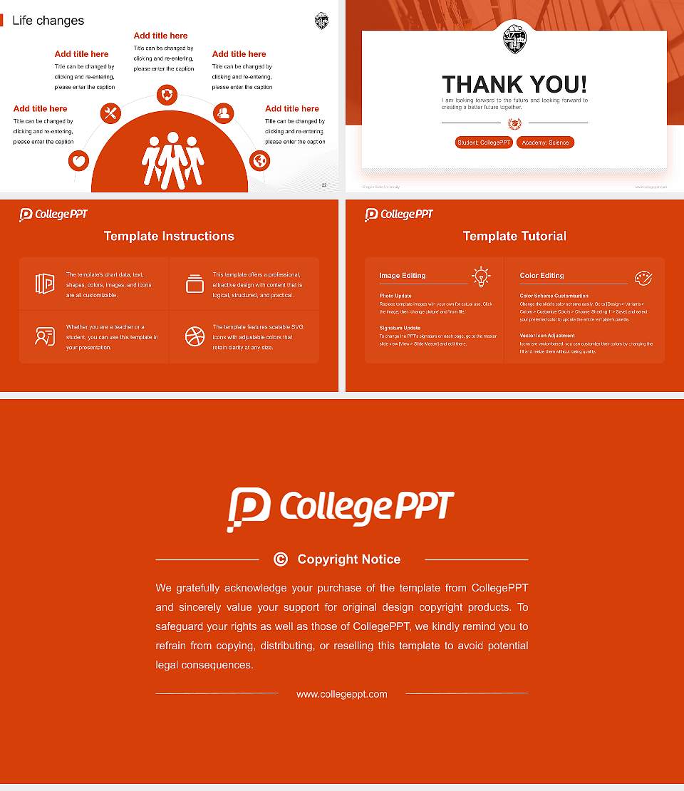Oregon State University National Scholarship Defense PPT Template16:9 ratio PPT effect preview image4