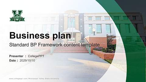 Mississippi Valley State University Competition/Entrepreneurship Contest PPT Template