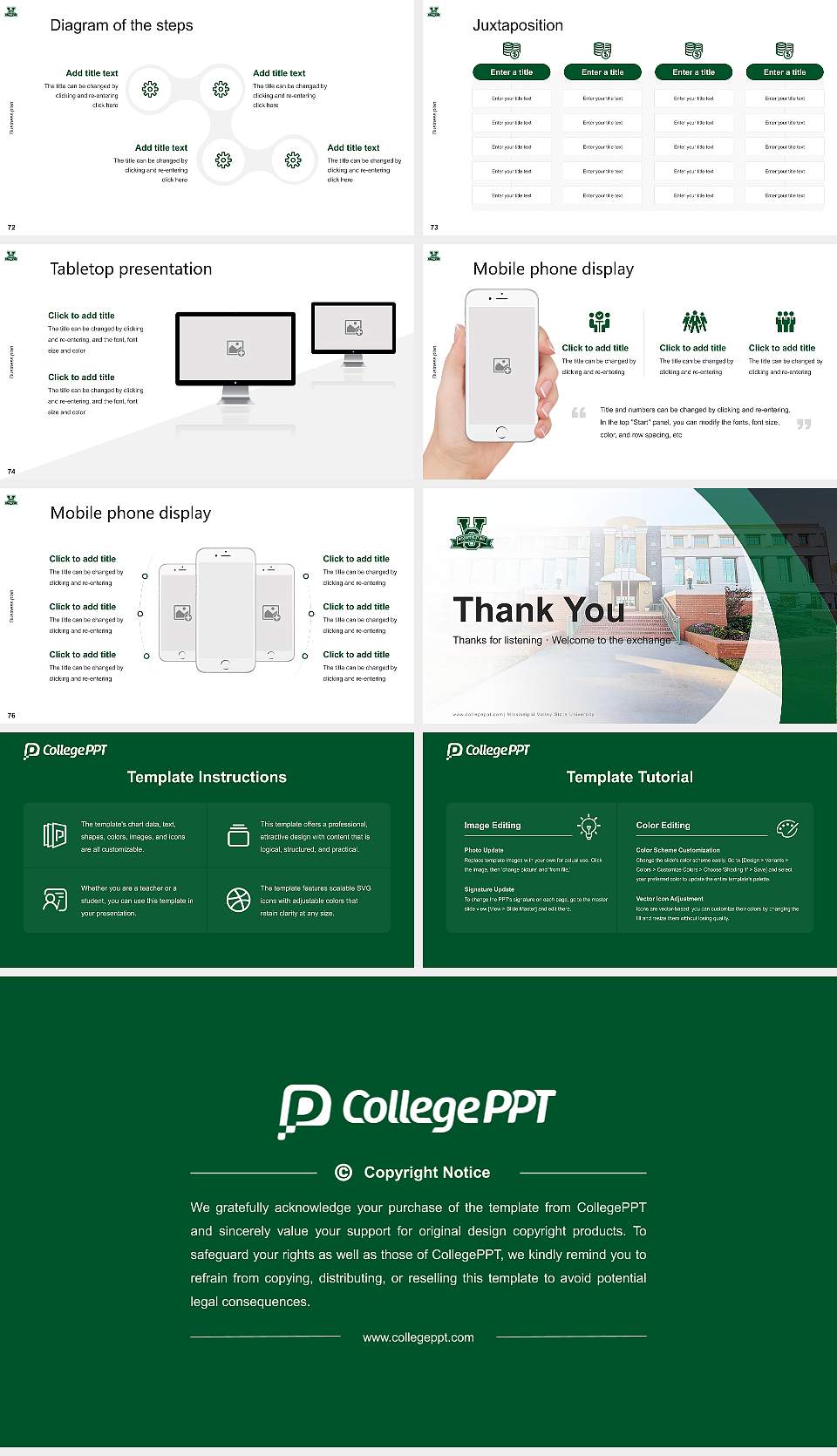 Mississippi Valley State University Competition/Entrepreneurship Contest PPT Template16:9 ratio PPT effect preview image9