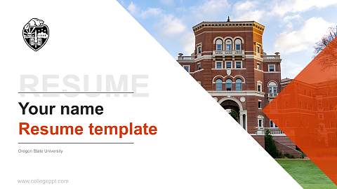 Oregon State University Resume PPT Template