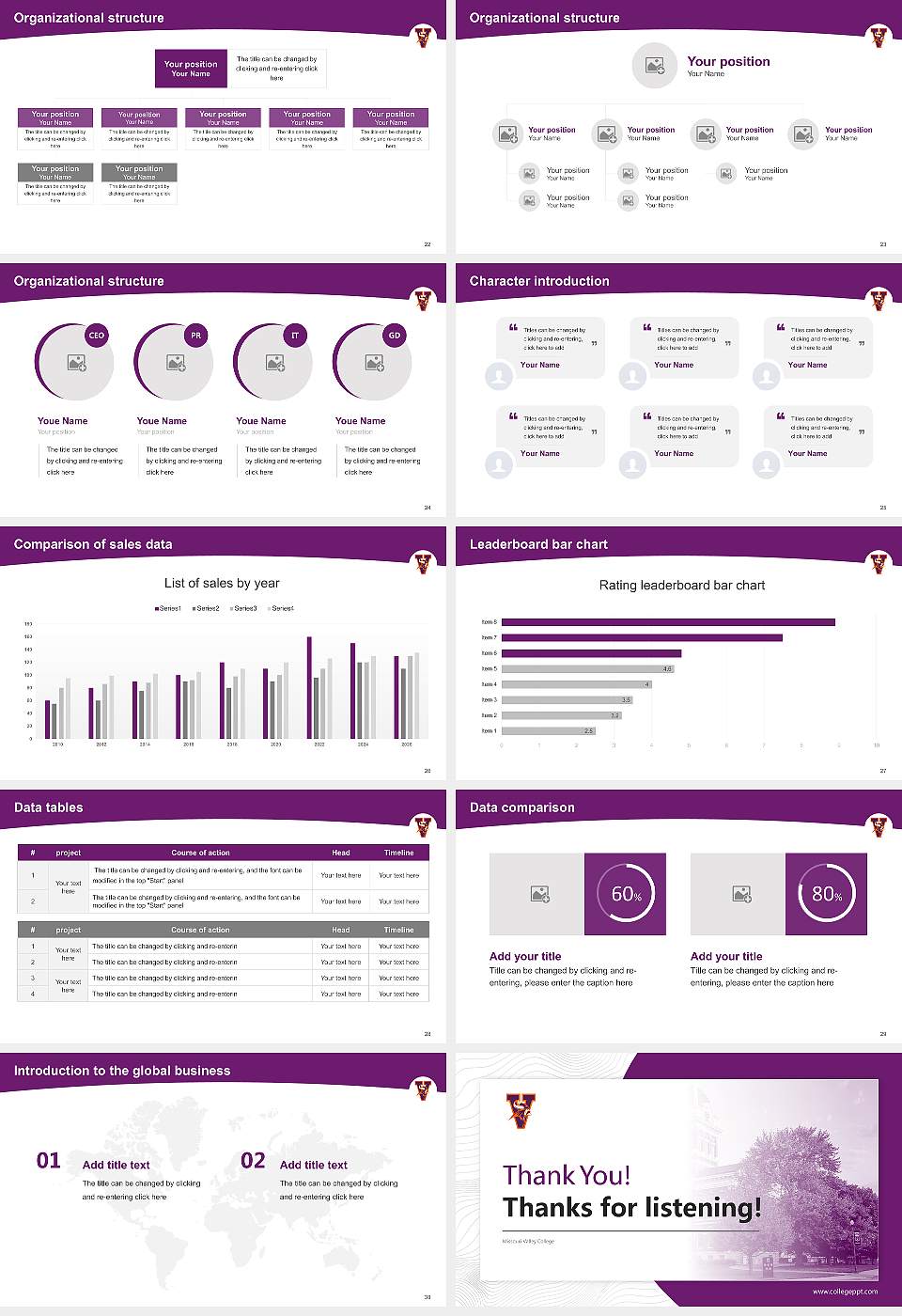 Missouri Valley College Academic Presentation/Research Findings Report PPT Template16:9 ratio PPT effect preview image4