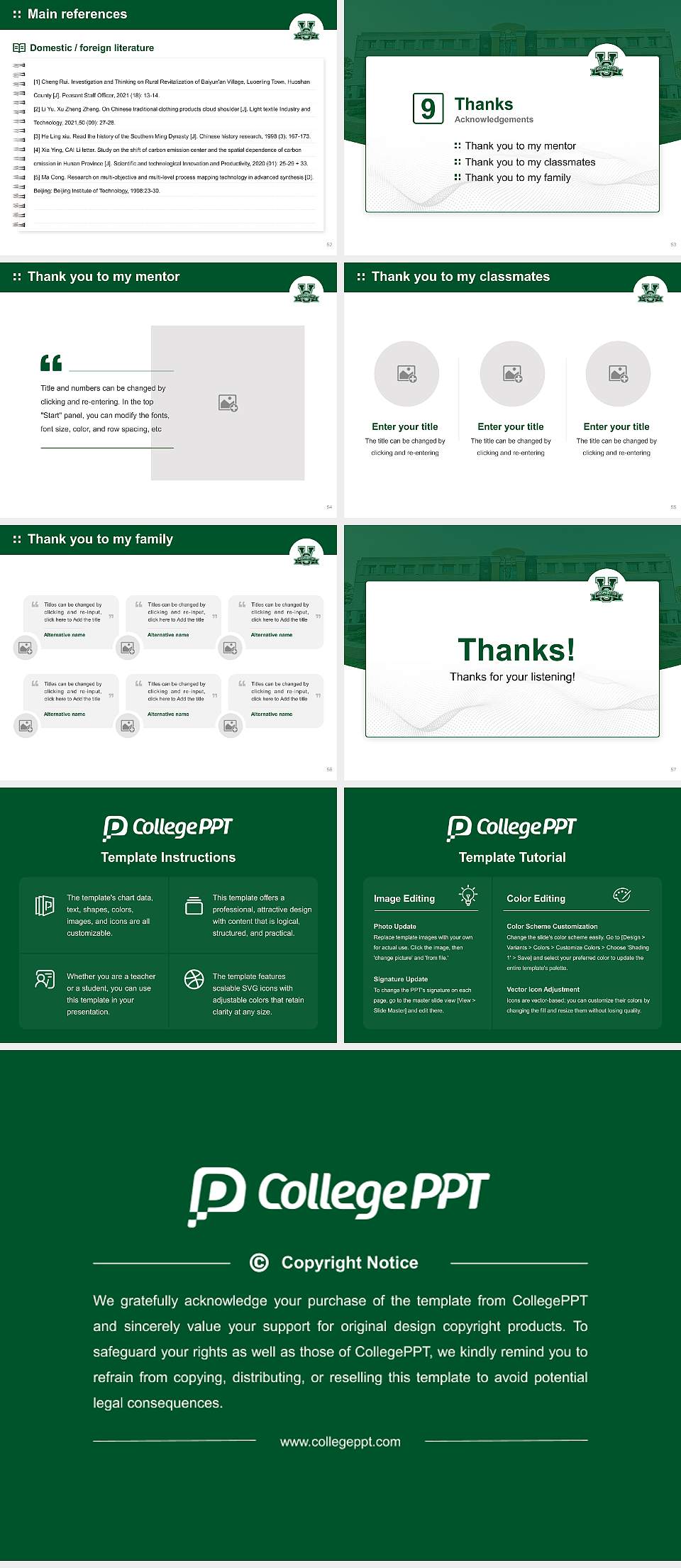 Mississippi Valley State University Graduation Thesis Defense PPT Template4:3 ratio PPT effect preview image7