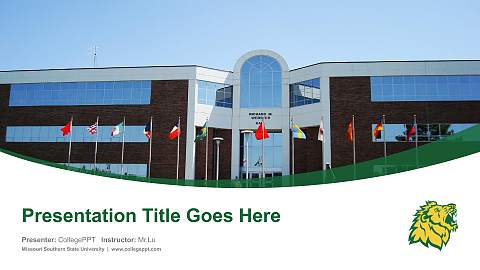 Missouri Southern State University Course/Courseware Creation PPT Template