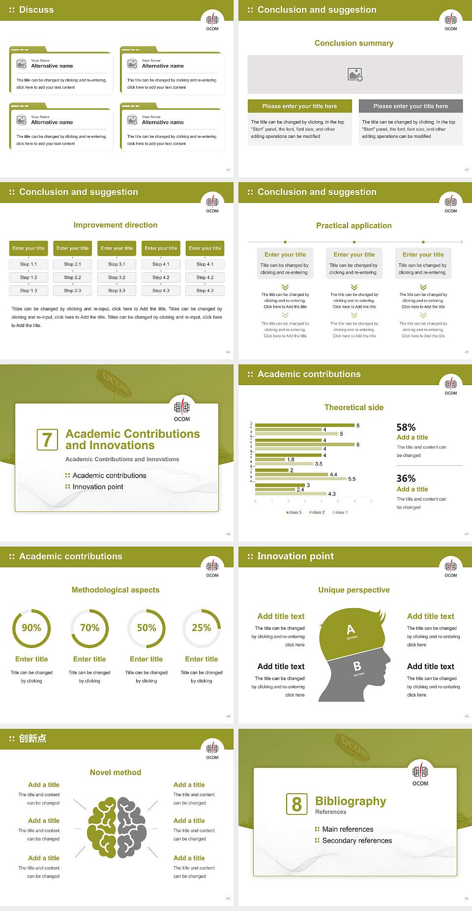 Oregon College of Oriental Medicine Graduation Thesis Defense PPT Template4:3 ratio PPT effect preview image6