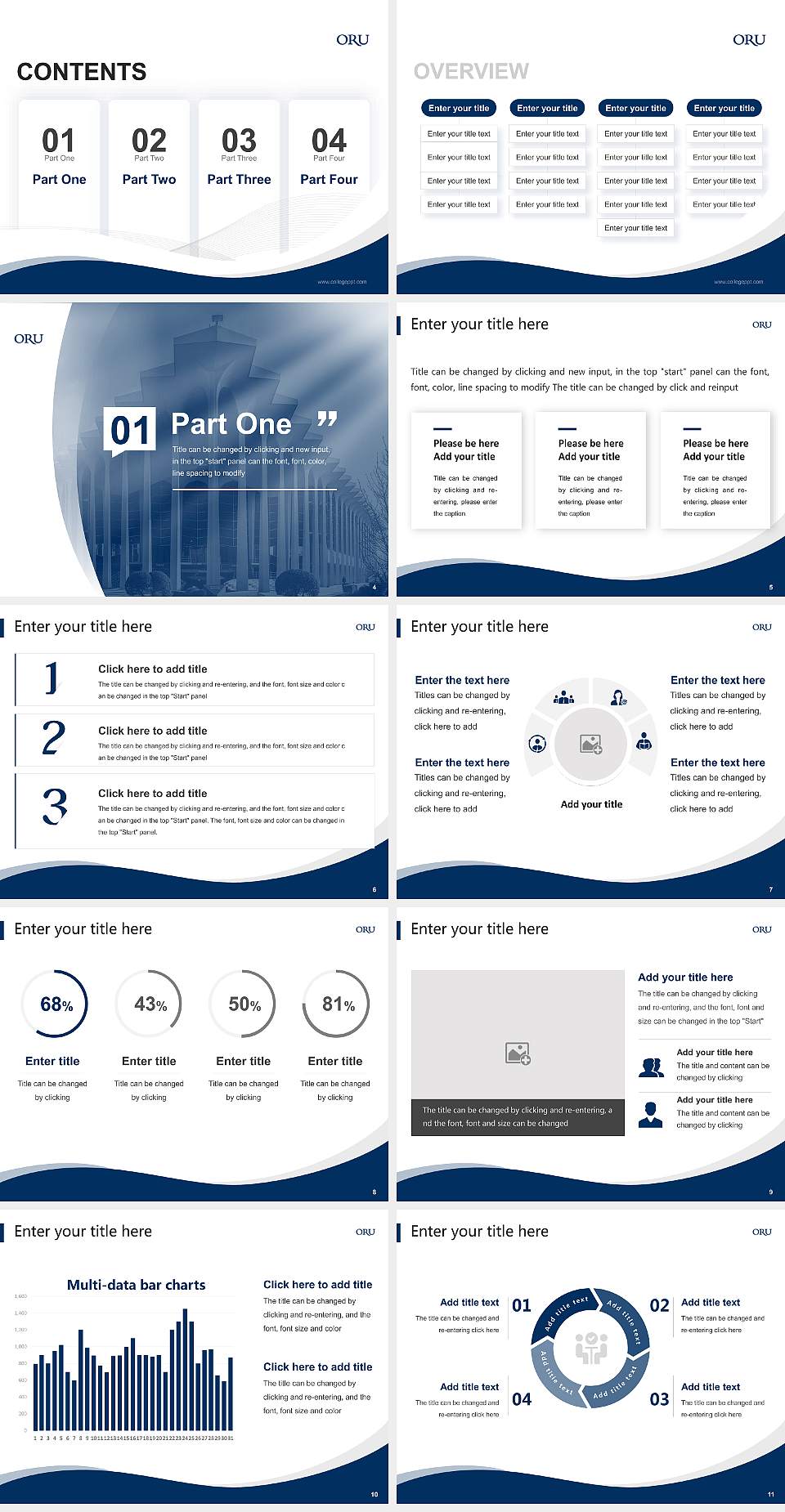 Oral Roberts University Lecture Sharing and Networking Event PPT Template4:3 ratio PPT effect preview image2