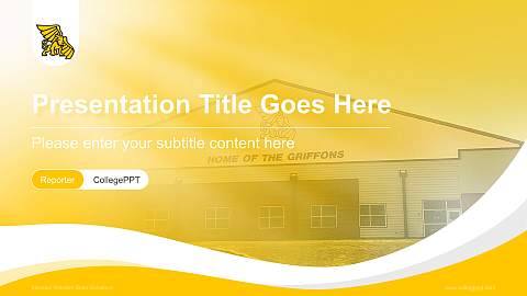 Missouri Western State University Lecture Sharing and Networking Event PPT Template