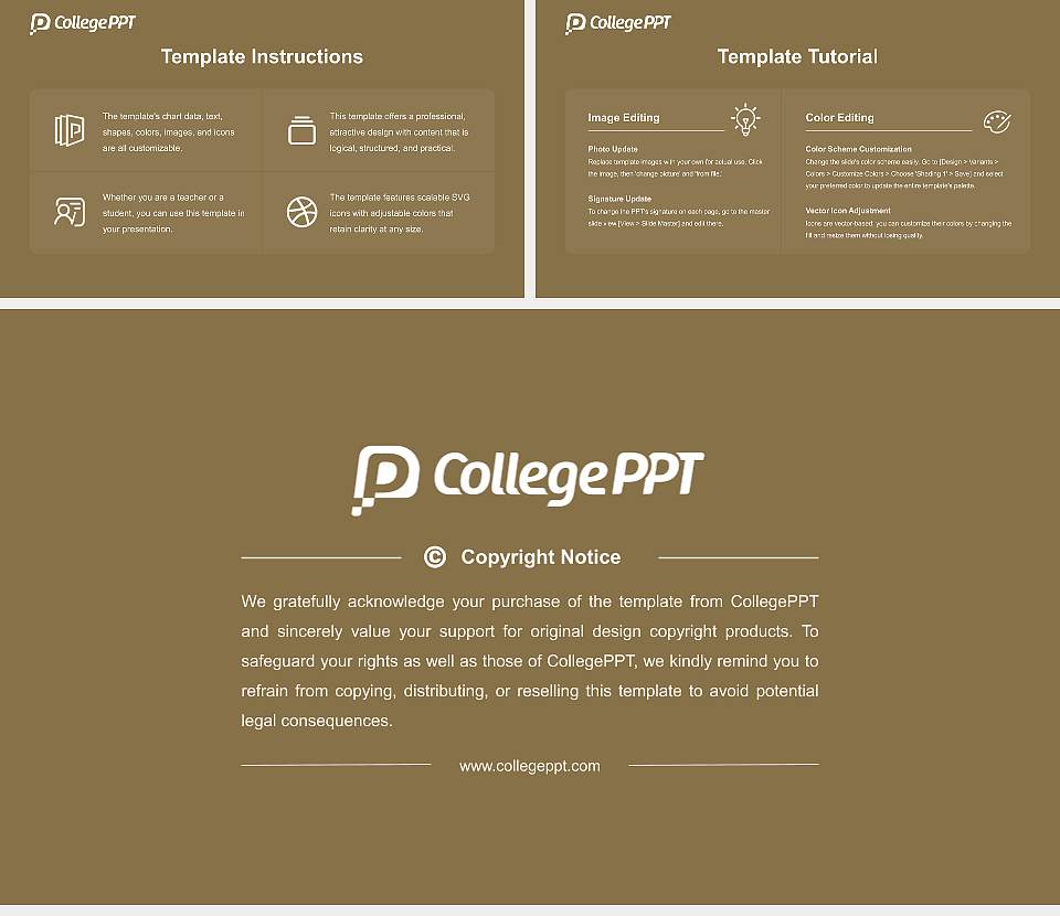 Oakland University Course/Courseware Creation PPT Template16:9 ratio PPT effect preview image5