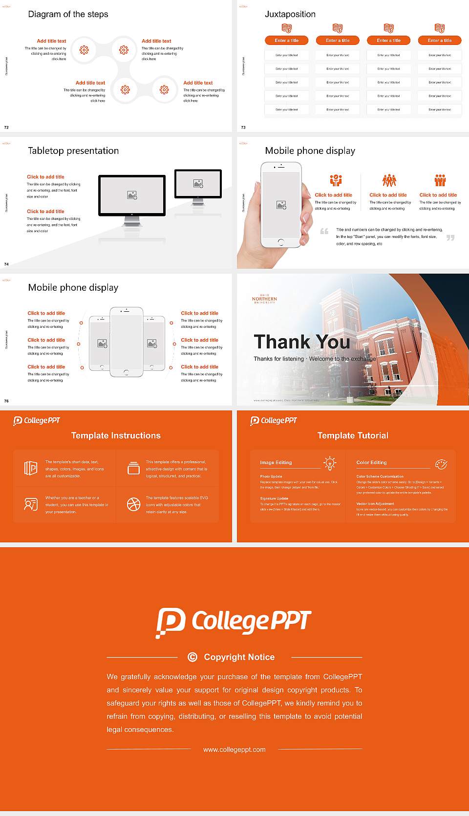 Ohio Northern University Competition/Entrepreneurship Contest PPT Template16:9 ratio PPT effect preview image9