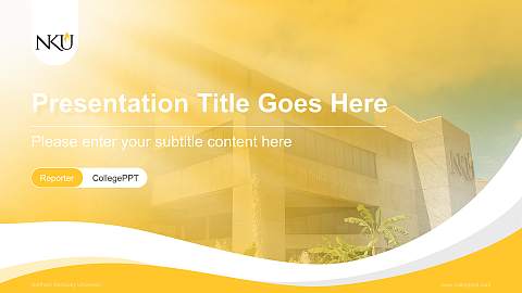 Northern Kentucky University Lecture Sharing and Networking Event PPT Template