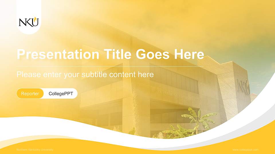 Northern Kentucky University Lecture Sharing and Networking Event PPT Template16:9 ratio PPT effect preview image