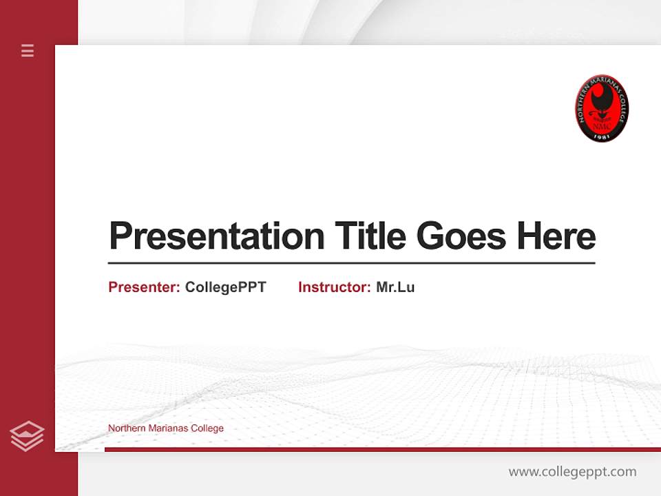 Northern Marianas College Thesis Proposal/Graduation Defense PPT Template4:3 ratio PPT effect preview image5