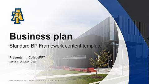 North Carolina a & T State University Competition/Entrepreneurship Contest PPT Template