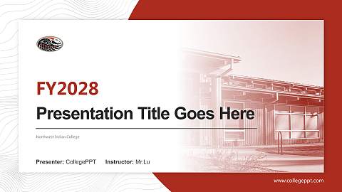 Northwest Indian College Academic Presentation/Research Findings Report PPT Template