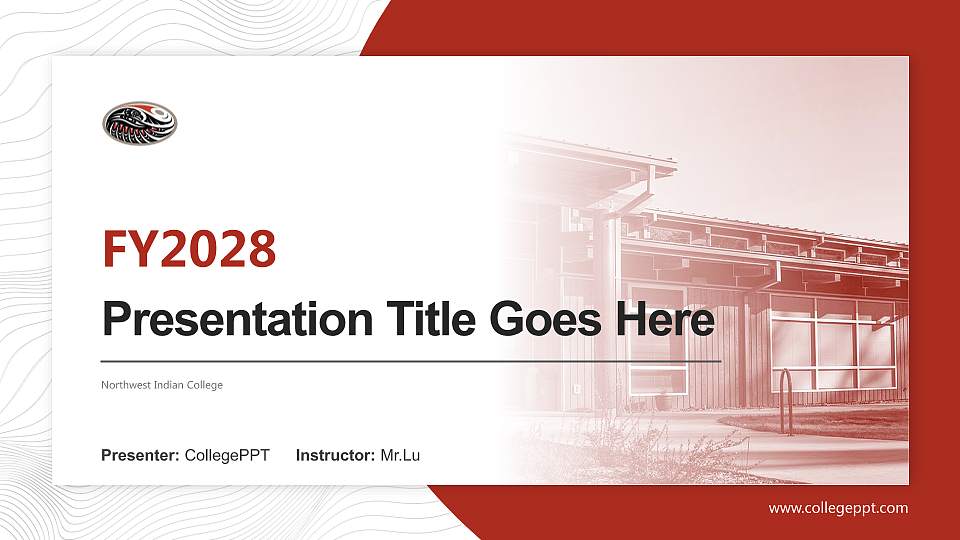 Northwest Indian College Academic Presentation/Research Findings Report PPT Template16:9 ratio PPT effect preview image