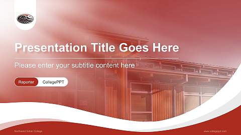 Northwest Indian College Lecture Sharing and Networking Event PPT Template