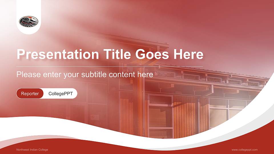 Northwest Indian College Lecture Sharing and Networking Event PPT Template16:9 ratio PPT effect preview image