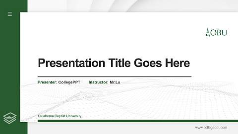 Oklahoma Baptist University Thesis Proposal/Graduation Defense PPT Template