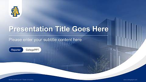 North Carolina a & T State University Lecture Sharing and Networking Event PPT Template