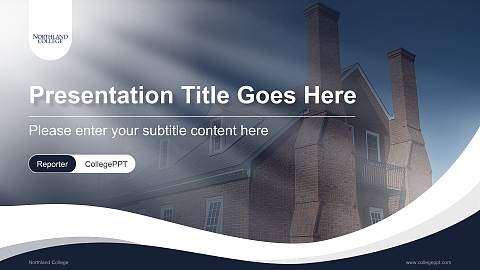 Northland College Lecture Sharing and Networking Event PPT Template