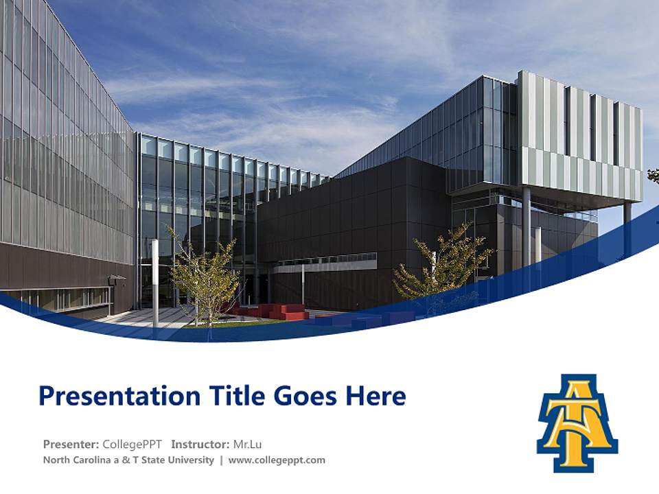 North Carolina a & T State University Course/Courseware Creation PPT Template4:3 ratio PPT effect preview image5