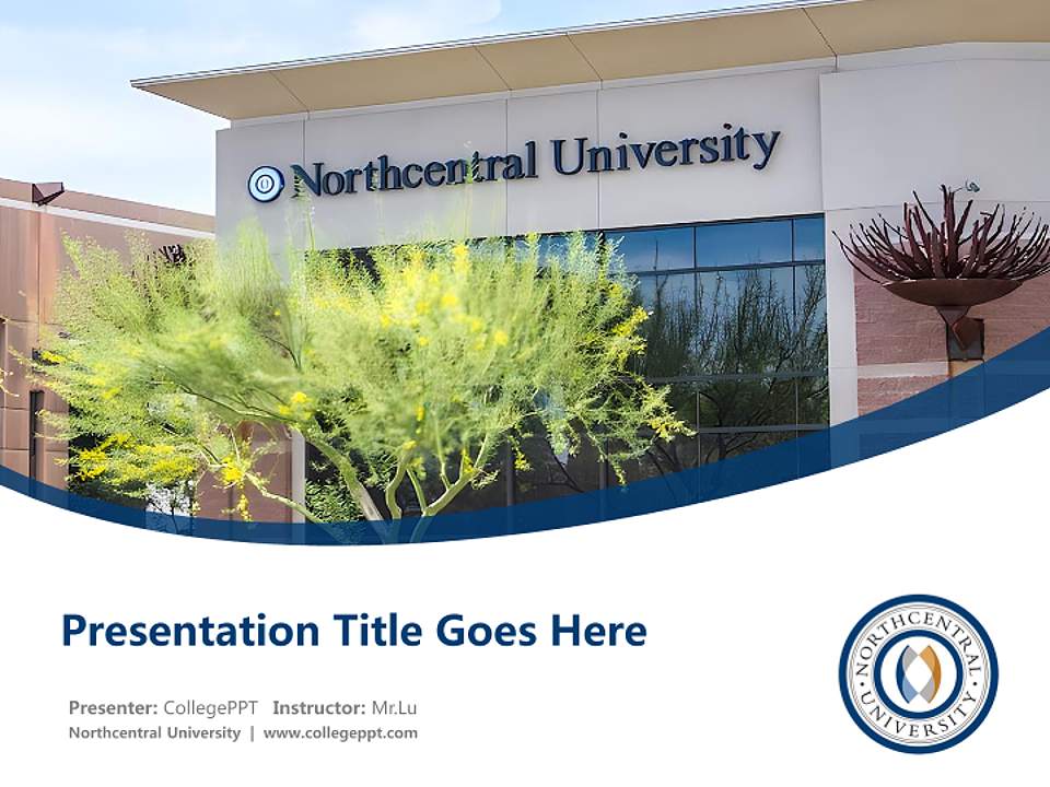 Northcentral University Course/Courseware Creation PPT Template4:3 ratio PPT effect preview image5