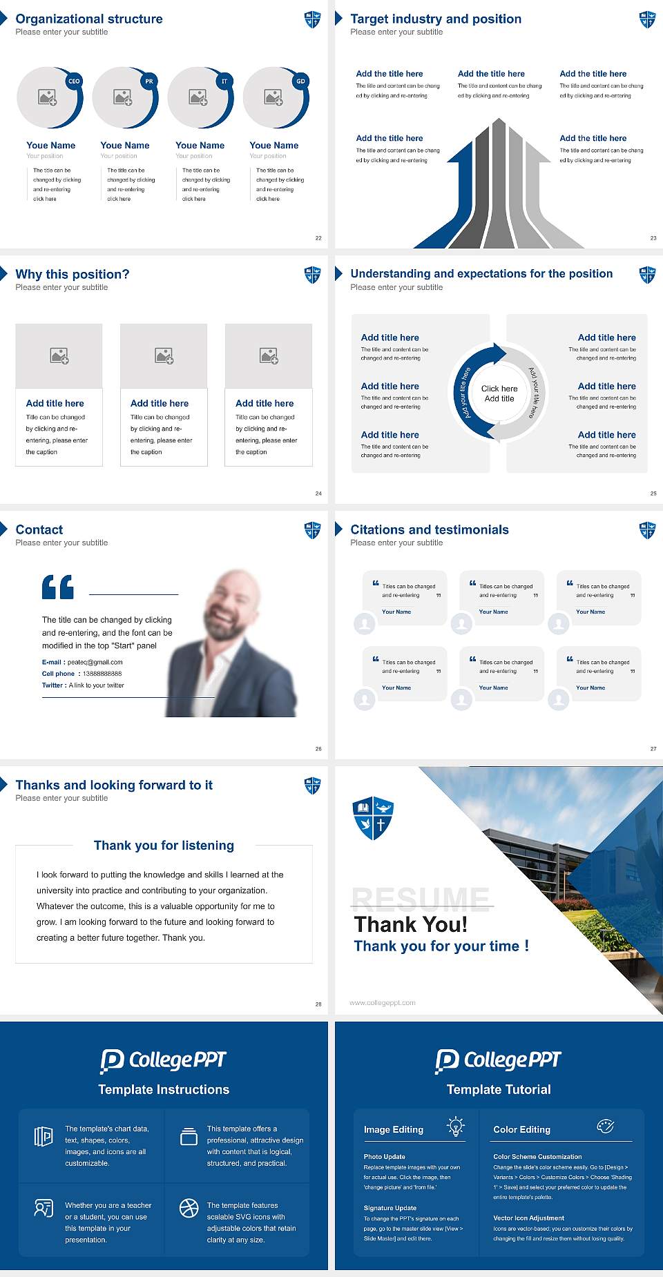 Northwest University-College of Adult and Professional Studies Resume PPT Template4:3 ratio PPT effect preview image4