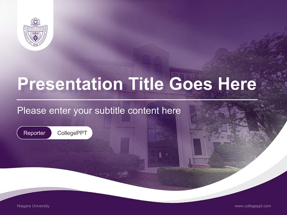 Niagara University Lecture Sharing and Networking Event PPT Template4:3 ratio PPT effect preview image4