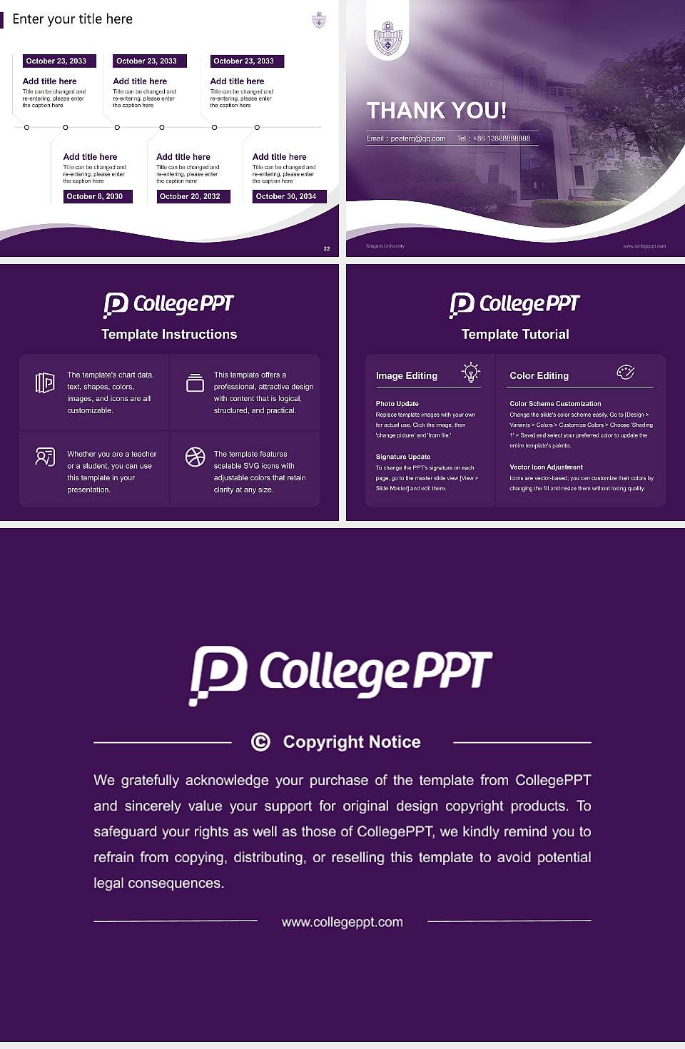 Niagara University Lecture Sharing and Networking Event PPT Template4:3 ratio PPT effect preview image4
