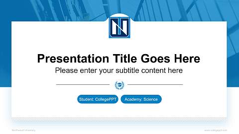 Northwood University National Scholarship Defense PPT Template