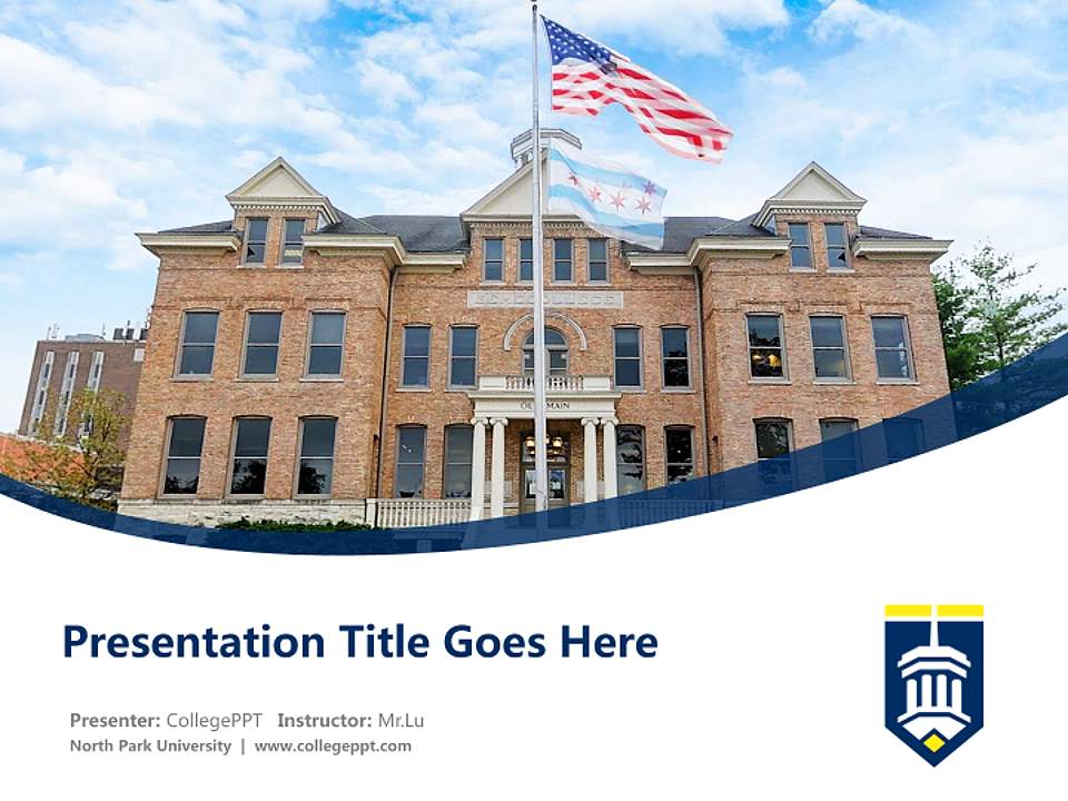 North Park University Course/Courseware Creation PPT Template4:3 ratio PPT effect preview image5