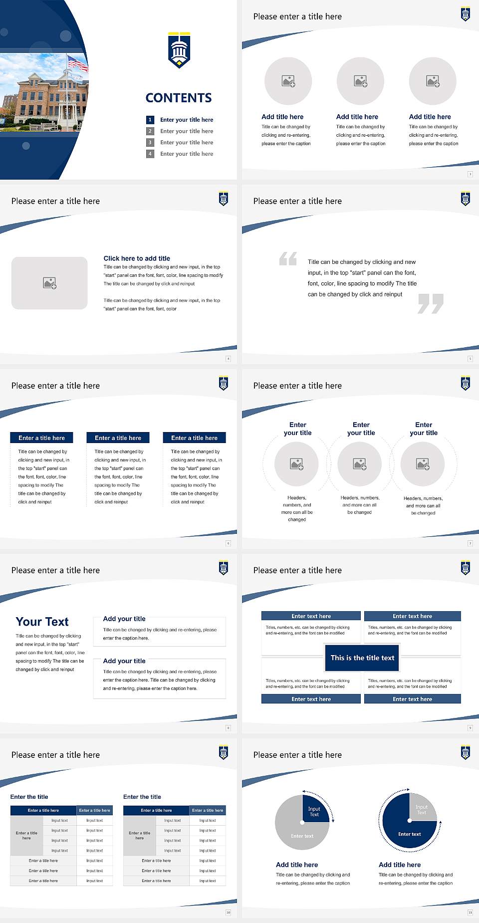 North Park University Course/Courseware Creation PPT Template4:3 ratio PPT effect preview image2