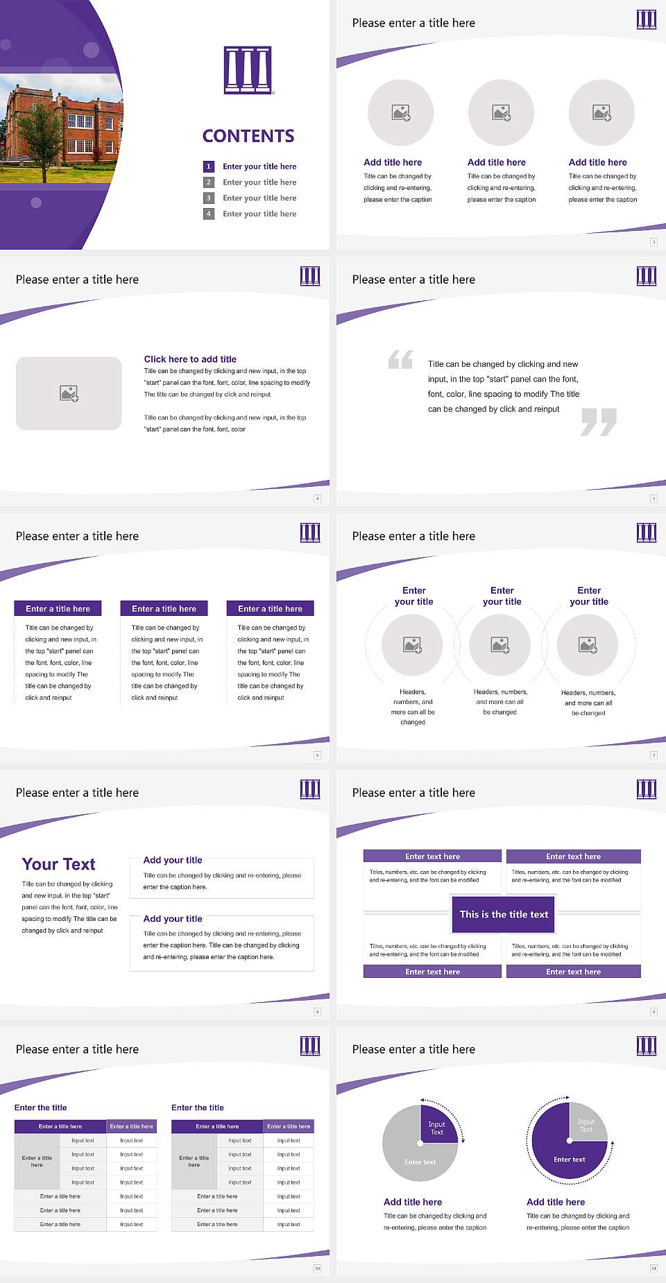 Northwestern State University of Louisiana Course/Courseware Creation PPT Template4:3 ratio PPT effect preview image2