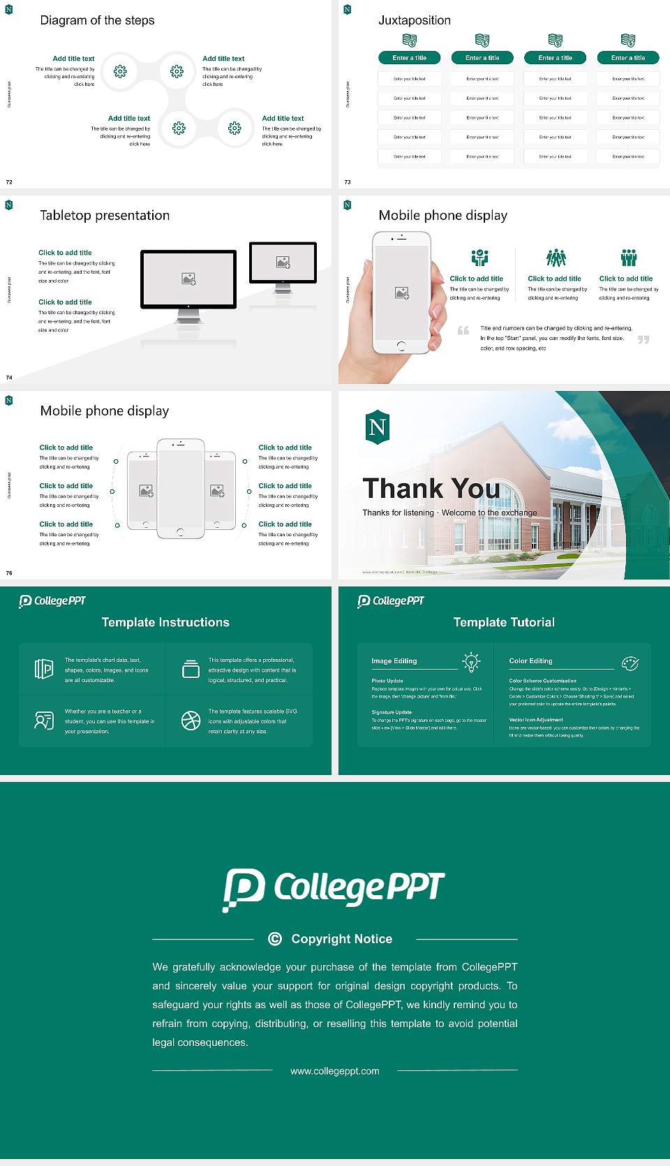 Nichols College Competition/Entrepreneurship Contest PPT Template16:9 ratio PPT effect preview image9