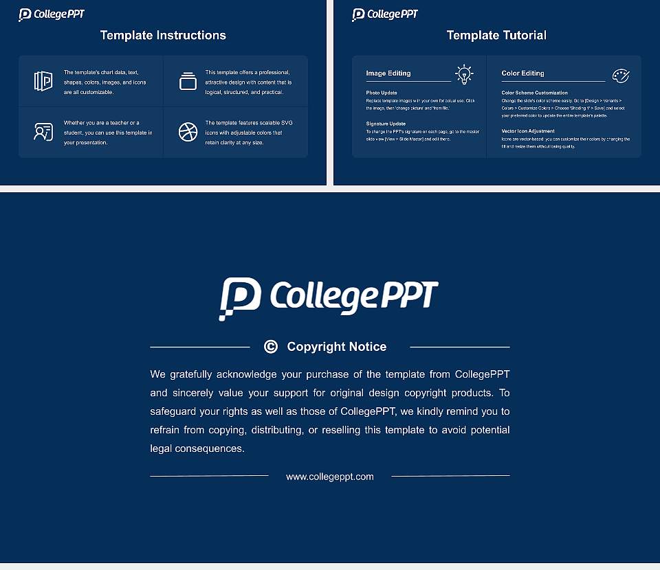 Notre Dame College Academic Presentation/Research Findings Report PPT Template16:9 ratio PPT effect preview image5