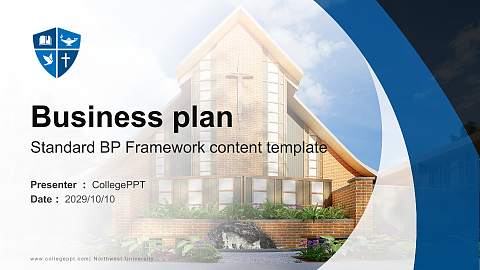 Northwest University Competition/Entrepreneurship Contest PPT Template