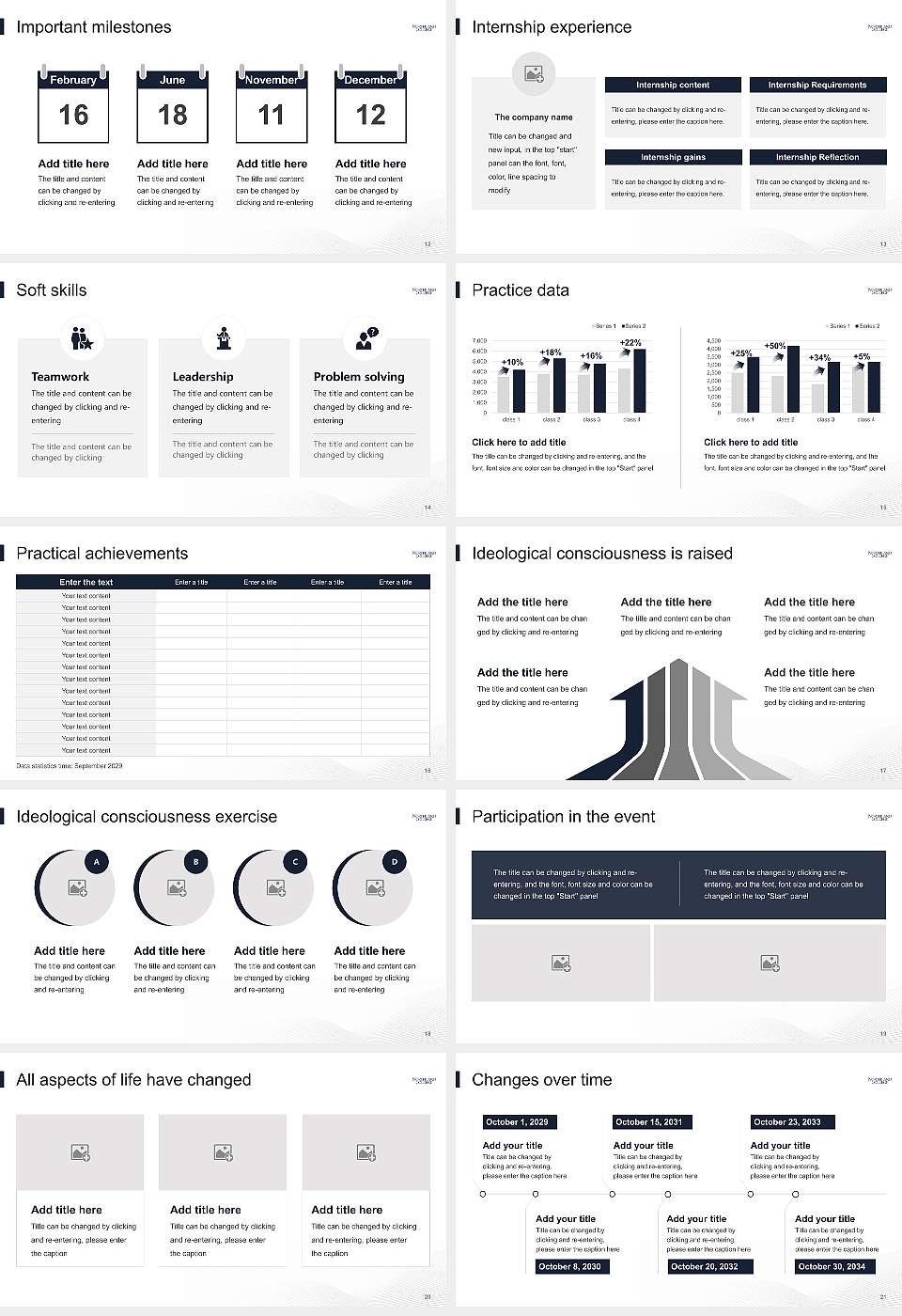 Northland College National Scholarship Defense PPT Template16:9 ratio PPT effect preview image3