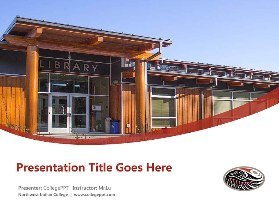 Northwest Indian College Course/Courseware Creation PPT Template4:3 ratio PPT effect preview image5