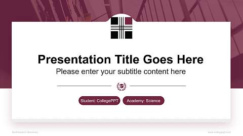 Northeastern Seminary National Scholarship Defense PPT Template