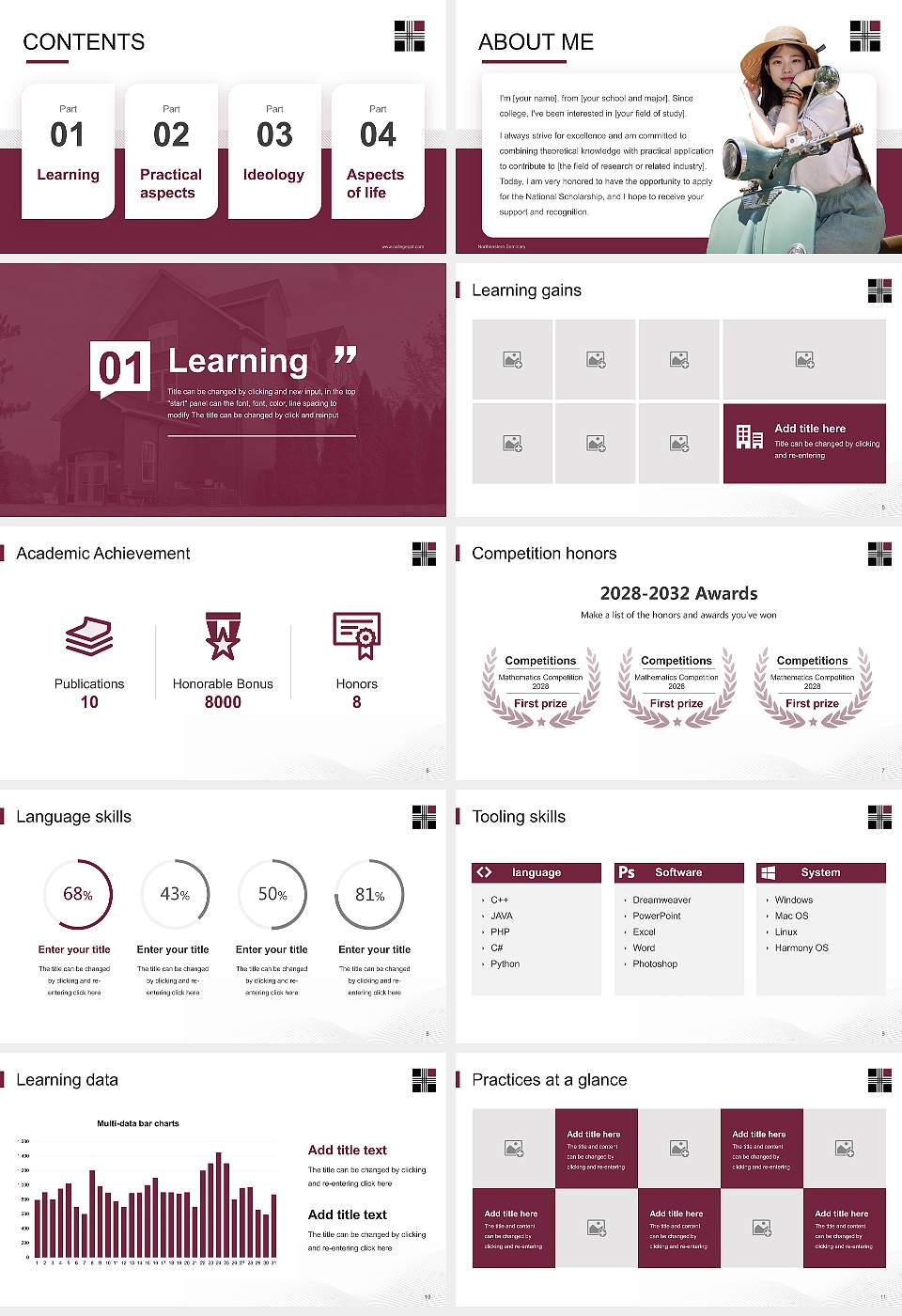 Northeastern Seminary National Scholarship Defense PPT Template16:9 ratio PPT effect preview image2