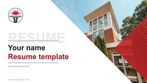 North Greenville University Resume PPT Template