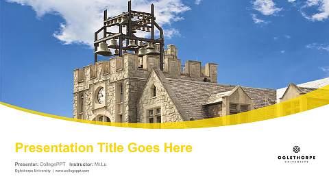 Oglethorpe University Course/Courseware Creation PPT Template